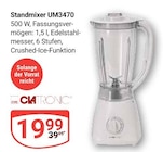 Standmixer UM3470 im Angebot bei GLOBUS in Hanau Standmixer UM3470 Angebote von Clatronic bei GLOBUS Hanau für 19,99 €