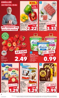 Kaufland Prospekt der KW 25 "Aktuelle Angebote" Aktueller Kaufland Prospekt "Aktuelle Angebote" Seite 2 von 52 Seiten