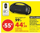 Super U Villeurbanne - Promo Enceinte Bluetooth portable Splash-proof Promo Enceinte Bluetooth portable Splash-proof à 44,99 € dans le catalogue Super U à Villeurbanne