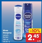 Aktuelle Deo Spray Angebote bei Netto Marken-Discount in Hamburg Aktuelles Deospray Angebot bei Netto Marken-Discount in Hamburg ab 2,45 €