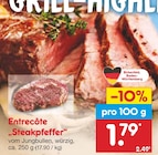 Entrecôte "Steakpfeffer" im Angebot bei Netto Marken-Discount in Kaiserslautern Entrecôte "Steakpfeffer" Angebote von Birkenfeld, Baden-Württemberg bei Netto Marken-Discount Kaiserslautern für 1,79 €