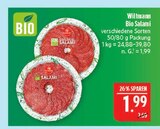 Bio Salami im Angebot bei Marktkauf in Schwabach Bio Salami Angebote von Wiltmann bei Marktkauf Schwabach für 1,99 €