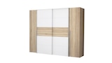 Kleiderschrank Sonoma Eiche - weiß - 270 cm - Schwebetüren - NARAGO im Angebot bei Die Möbelfundgrube in Kaiserslautern Kleiderschrank Sonoma Eiche - weiß - 270 cm - Schwebetüren - NARAGO Angebote bei Die Möbelfundgrube Kaiserslautern für 479,99 €