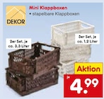 Mini Klappboxen im Angebot bei Netto Marken-Discount in Trier Mini Klappboxen Angebote von DEKOR bei Netto Marken-Discount Trier für 4,99 €