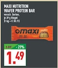 WAFER PROTEIN BAR im Angebot bei Marktkauf in Düsseldorf WAFER PROTEIN BAR Angebote von MAXI NUTRITION bei Marktkauf Düsseldorf für 1,49 €