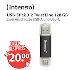Sticks im V-Markt Prospekt USB-Stick 3.2 Twist Line von Intenso im aktuellen V-Markt Prospekt für 20,00 €