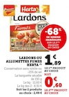 Lardons ou Allumettes Fumés - Herta en promo chez U Express Clichy à 0,60 €