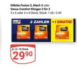 Fusion 5 Angebote von Gillette bei GLOBUS Gera für 29,90 €