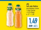 Saft oder Nektar Angebote von albi bei diska Erlangen für 1,49 €