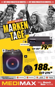 Aktueller MEDIMAX Prospekt "MARKENTAGE." Aktueller MEDIMAX Prospekt