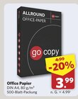 Office Papier im Angebot bei combi in Aurich Office Papier Angebote von go paper bei combi Aurich für 3,99 €