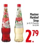 Himbeer- oder Holunderblüten-Sirup Angebote von Mautner Markhof bei EDEKA Landshut für 2,79 €