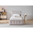 POLSTERBETT 90/200 cm, in Beige, gepolstertes Kopfteil, Lattenrost, Bettkasten, Angebote von Boxxx bei XXXLutz Worms für 249,00 €