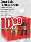 Coca-Cola, Fanta o. Sprite im Angebot bei Trinkgut in Mülheim Coca-Cola, Fanta o. Sprite Angebote von Coca-Cola bei Trinkgut Mülheim für 10,99 €