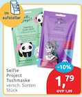 Tuchmaske von Selfie Project für 1,79 € bei budni im Angebot Tuchmaske von Selfie Project im aktuellen budni Prospekt
