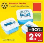 Brotdose, 3er-Set im Angebot bei Netto Marken-Discount in Ulm Brotdose, 3er-Set Angebote von Volkswagen bei Netto Marken-Discount Ulm für 2,99 €