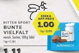 Bunte Vielfalt Angebote von Ritter Sport bei EDEKA Dinslaken für 1,00 €