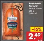 Netto Marken-Discount Kaisersesch - Teewurst Angebot im Prospekt Teewurst bei Netto Marken-Discount im Kaisersesch Prospekt für 2,49 €