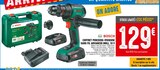 Coffret perceuse-visseuse sans fil advanced drill 18 V - Bosch en promo chez Brico Cash Poitiers à 129,00 €