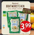 BRATWÜRSTCHEN im Erdkorn Biomarkt Prospekt BRATWÜRSTCHEN von Ökoland im aktuellen Erdkorn Biomarkt Prospekt für 3,99 €
