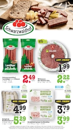 E center Bratwurst im Prospekt 