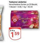Ländertee Türkischer Apfel Angebote von Teekanne bei GLOBUS Saarbrücken für 1,59 €