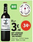 AOP Bordeaux Vin Rouge Bio - Nos Racines dans le catalogue E.Leclerc
