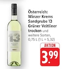 Sandgrube 13 Grüner Veltliner trocken bei EDEKA im Mainaschaff Prospekt für 3,99 €