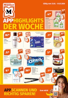 Nutella im Müller Prospekt "Aktuelle Angebote" mit 8 Seiten (Siegburg)