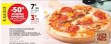 Pizza chorizo poivrons ou 4 fromages ou jambon speck mozzarella ou chèvre cendrée tomates à Super U dans Léognan Pizza chorizo poivrons ou 4 fromages ou jambon speck mozzarella ou chèvre cendrée tomates à Super U dans Léognan