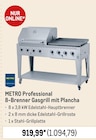 Aktuelles 8-Brenner Gasgrill mit Plancha Angebot bei METRO in München ab 1.094,79 €
