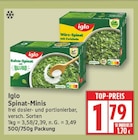 Spinat-Minis von Iglo im aktuellen EDEKA Prospekt
