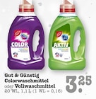 Colorwaschmittel oder Vollwaschmittel Angebote von Gut & Günstig bei E center Heidelberg für 3,25 €