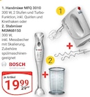 Handmixer MFQ 3010 im Angebot bei GLOBUS in Amberg Handmixer MFQ 3010 Angebote von BOSCH bei GLOBUS Amberg für 19,99 €