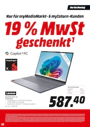 Notebook im MediaMarkt Saturn Prospekt in Gronau Aktueller MediaMarkt Saturn Prospekt mit Notebook, "19% MwSt geschenkt", Seite 20