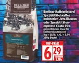 Spezialitätenkaffee Indonesien Java Blawan von Berliner Kaffeerösterei für 6,29 € bei EDEKA im Angebot Spezialitätenkaffee Indonesien Java Blawan von Berliner Kaffeerösterei im aktuellen EDEKA Prospekt