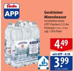 Mineralwasser Angebote von Gerolsteiner bei famila Nordost Neumünster für 3,99 €