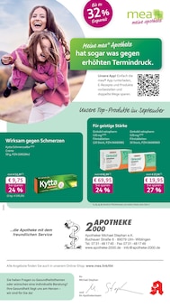 Aktueller mea - meine apotheke Prospekt "Unsere September-Angebote" für Ulm Aktueller mea - meine apotheke Prospekt für Ulm mit Seiten