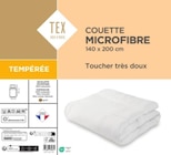 La couette microfibre tempérée - TEX HOME dans le catalogue Carrefour