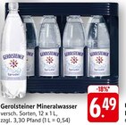 Mineralwasser Angebote von Gerolsteiner bei EDEKA Pirmasens für 6,49 €