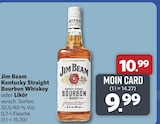 Kentucky Straight Bourbon Whiskey Angebote von Jim Beam bei combi Lippstadt für 9,99 €