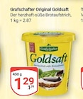 Original Goldsaft Angebote von Grafschafter bei GLOBUS Castrop-Rauxel für 1,29 €