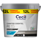 Peinture Essentiel Acrylique Mat Blanc PE 15 - CECIL PROFESSIONNEL - Tout Faire à Saint-Denis Peinture Essentiel Acrylique Mat Blanc PE 15 - CECIL PROFESSIONNEL en promo chez Tout Faire Saint-Denis à 44,90 €