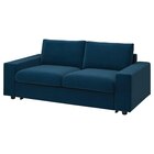 Aktuelles 2er-Bettsofa mit breiten Armlehnen/Djuparp dunkel grünblau mit breiten Armlehnen/Djuparp dunkel grünblau Angebot bei IKEA in Potsdam ab 1.249,00 €