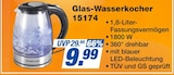 Glas-Wasserkocher im Angebot bei famila Nordost in Falkensee Glas-Wasserkocher Angebote von GOURMETmaxx bei famila Nordost Falkensee für 9,99 €