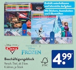 Cars Beschäftigungsblock Angebote von Disney Pixar bei ALDI SÜD Bottrop für 4,99 €