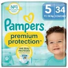 Couches bébé premium protection T5 x34 - Pampers dans le catalogue Intermarché