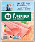 Promo Jambon Supérieur Sans Couenne à 2,26 € dans le catalogue U Express à Rougemont
