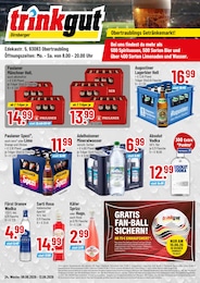Discounter Prospekt von Trinkgut Tegernheim Trinkgut Prospekt: "Aktuelle Angebote", 4 Seiten, 08.06.2026 - 13.06.2026