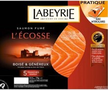 Saumon - Labeyrie dans le catalogue Supermarchés Match saumon fumé - Labeyrie à 6,89 € en promo chez Supermarchés Match